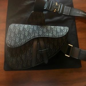Christian Dior Alyx Saddle Bag (Black)
